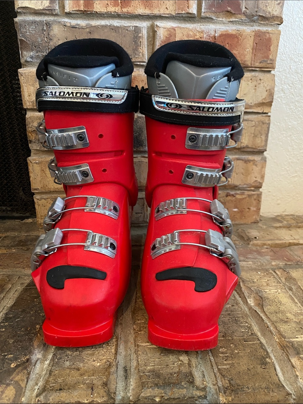 Salomon Course Red Alpine Ski Boots – Thermicfit – Size 24